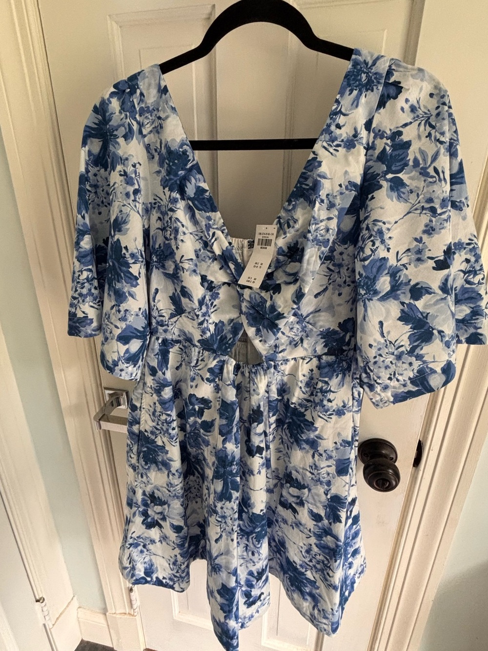 Abercrombie & Fitch Blue and White Floral Mini Dress